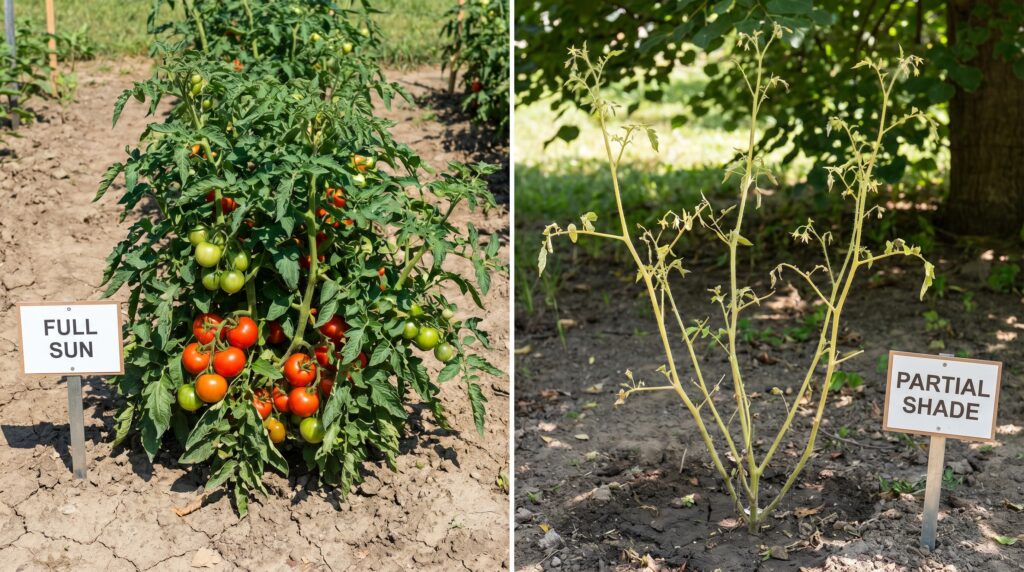comparison of a tomato plant 202606230857