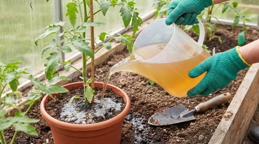 3 Natural Home Remedies That Fix Pests, Boost Growth, and Double Your Tomato Harvest Root zone application of a diluted brown sugar mixture
